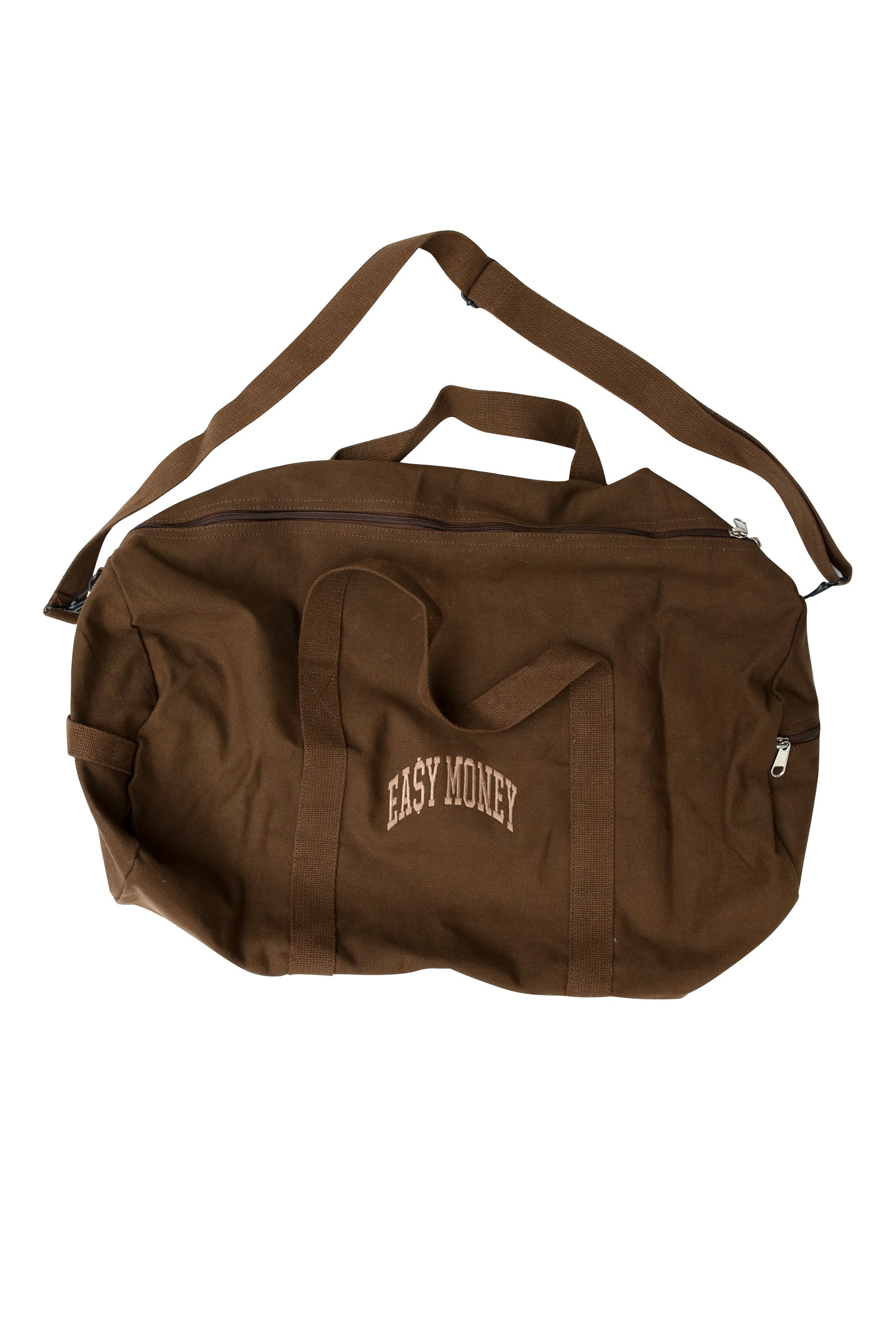 Brown EA$Y Duffle Bag